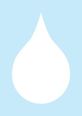水滴・滴をイメージしたシンプルなイラスト