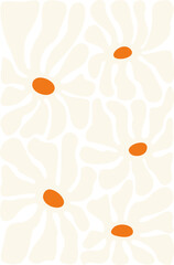 Groovy Abstract Flower Frame