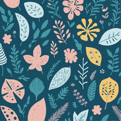 seamless pattern with flowers