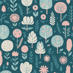 Fototapeta premium seamless floral pattern