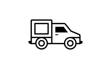 CAR symbol with silhouette style for logo template, sign and brand.