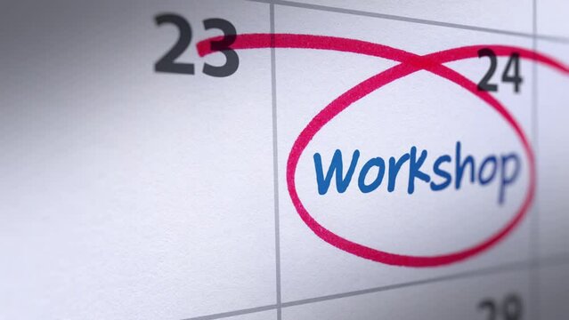 Animated Reminder Workshop in Calendar
