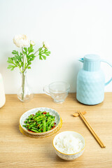 Stir-Fried Green Beans with Rice