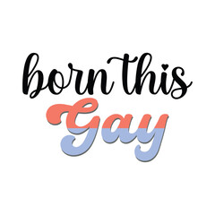 lgbtq pride month retro svg design