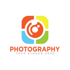 Camera Photography Logo Design Illustration