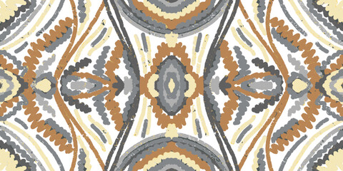 Abstract pattern of a carpet. Ikat style. Grunge texture. The background. Element for design	
