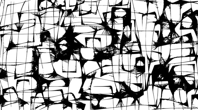 Detailed monochrome background, web, squares. Futurism. Vector background