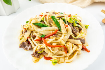 A plate of delicious fried rice noodles