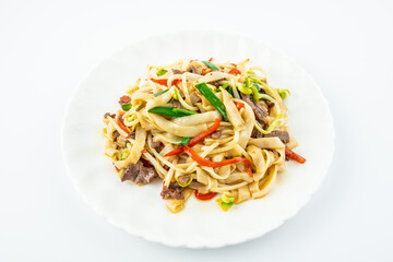 A plate of delicious fried rice noodles