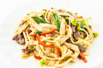 A plate of delicious fried rice noodles