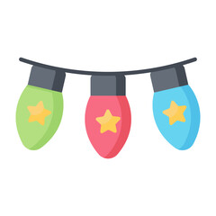 Party Lights Flat Icon