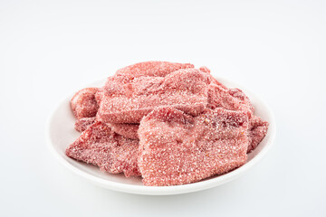 Pork Belly Marinated in Red Yeast Powder