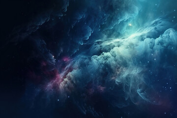 Plakat Cosmic galaxy outer space abstract background concept
