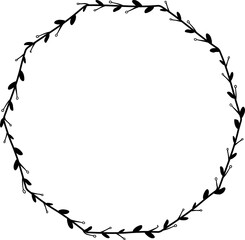 Decagon sheet frame isolated branches flower wreath leaf floral vector decoration border botanical minimalist wedding frames congratulations anniversary valentine winner award romantic 