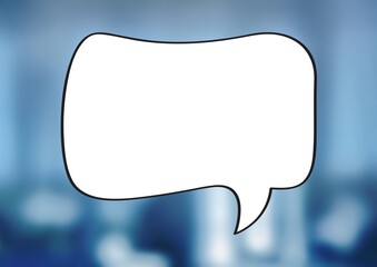 Speech bubble comic cloud on background