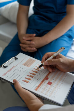 Prostate cancer specialist and testicular cancer patient discuss testicular cancer test report Testicular Cancer and Prostate Cancer Infertility, EPAD - European Prostate Cancer Awareness Day