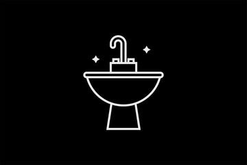 Geometric cleaning illustration. in flat style design. Vector flat icon.	
