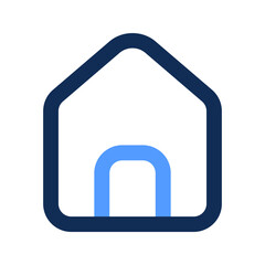 home outline color icon