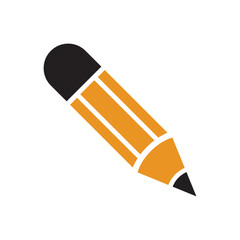 Pencil Flat Icon Vector Illustration
