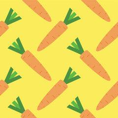 carrot seamless pattern vector illustration