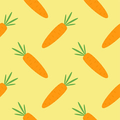 carrot seamless pattern vector illustration