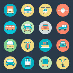 
Bundle of Travel Flat Icons 

