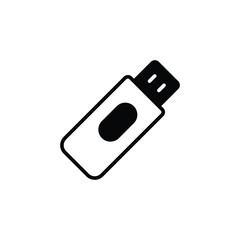 Usb icon design with white background stock illustration