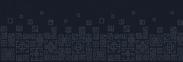 Hand drawn abstract seamless pattern, ethnic background, african style - great for textiles, banners, wallpapers, wrapping - vector design