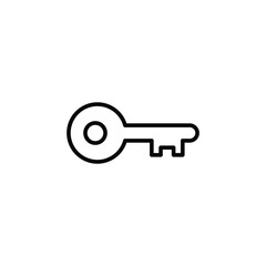 Key icon design with white background stock illustration