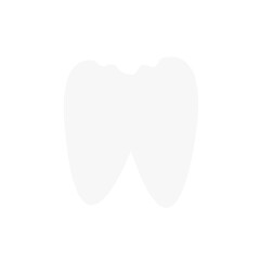 Chipped teeth icon. Teeth flat icon. outline symbol. teeth protection care. Problem in oral.