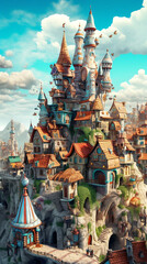fantasy european city