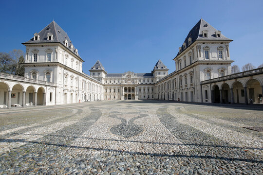 Castle of Valentino, historic building in the north-west Italian city of Turin, residence of the Royal House of Savoy, placed on the UNESCO World Heritage Site list, interiors, Piedmont, Italy