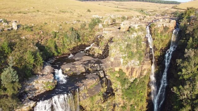 Drone Shot Lisbon Falls Graskop Panorama Route S&uuml;dafrika 