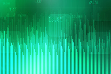 2d rendering Stock market online business concept. business Graph 