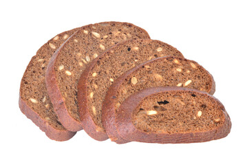 Bread with seeds isolated