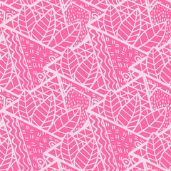  Seamless pattern with a simple abstract drawing.