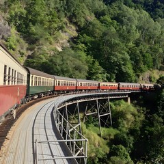 Railway bridge in the Italian mountains