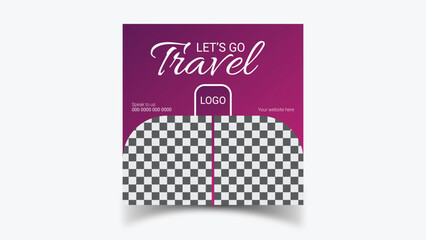 Travel Social Media Post Design.
