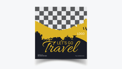 Travel Social Media Post Design.