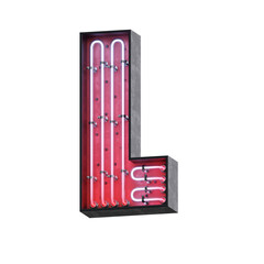 Bold Neon 3D Alphabet or PNG Letters