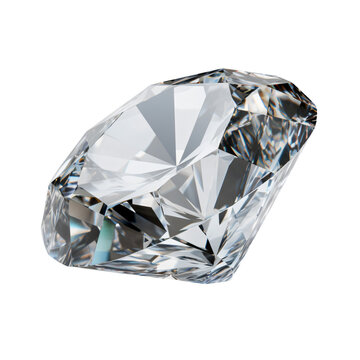 Large diamond with refraction effect