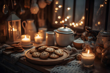 Naklejka premium Homemade Holiday Treats - Generative AI