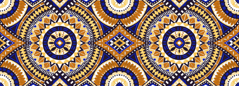 Seamless ethnic texture, carpet design, rug design.
