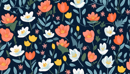 Abstract botanical shapes ethnic style pattern. Collage contemporary print. Fashionable template for design