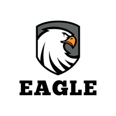 eagle head logo icon vector illustration