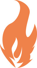 Tongues of fire flat pattern.