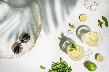 Summer cocktail mojito with ice © petrrgoskov