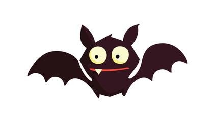 Halloween vector art of black bat .Halloween illustrations