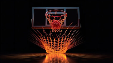 basketball hoop and net