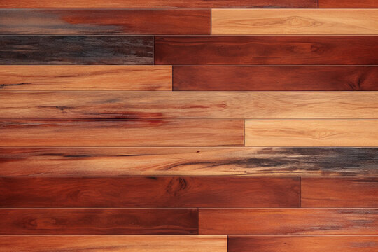 hardwood floor with great varnish background. generative AI